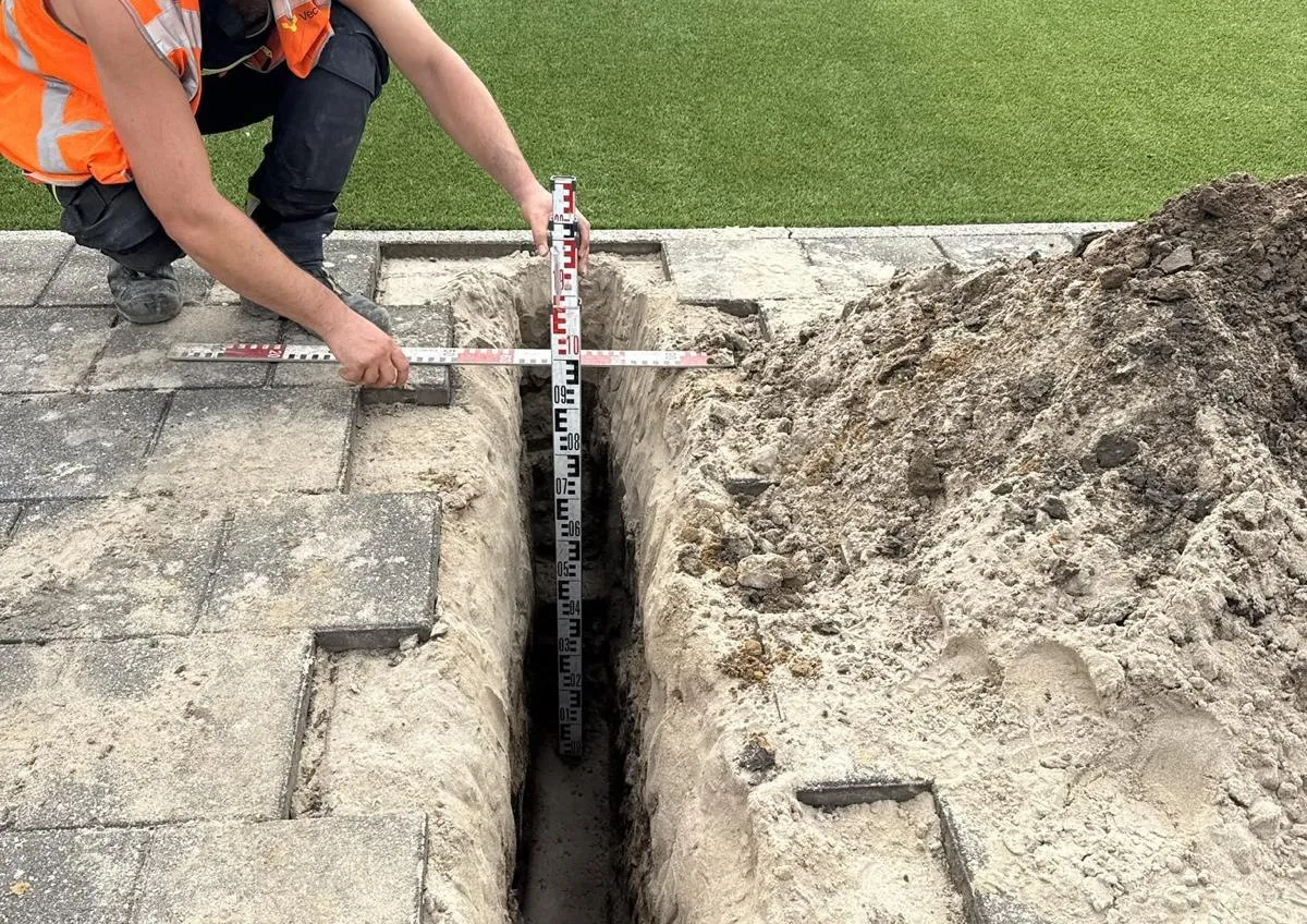 Diepteligging vastleggen bij een huisaansluiting — Didam